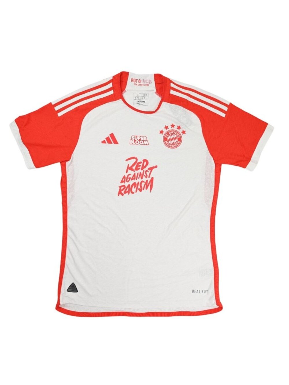 Adidas 2020 Rot & Weib Ein Leben Lang Red Against Racism PLAYER ISSUED Jersey in